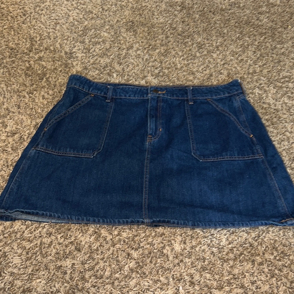 Dark Blue Denim Skirt